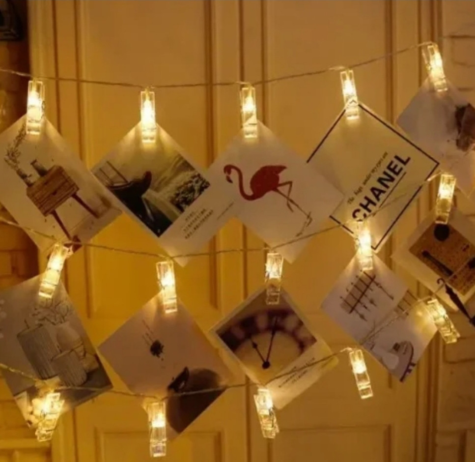 Гирлянда с прищепками