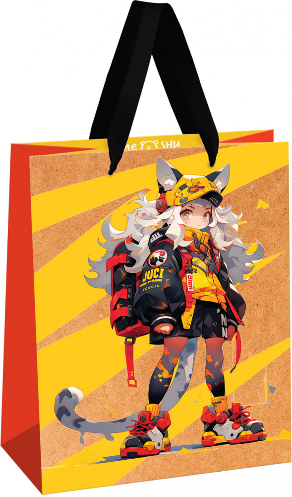 Пакет подарочный «Cat girl» | Meshu