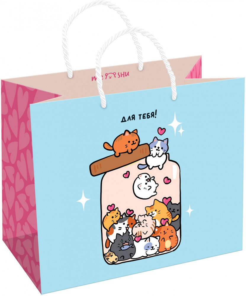 Пакет подарочный «Kitty sparkles» | Meshu