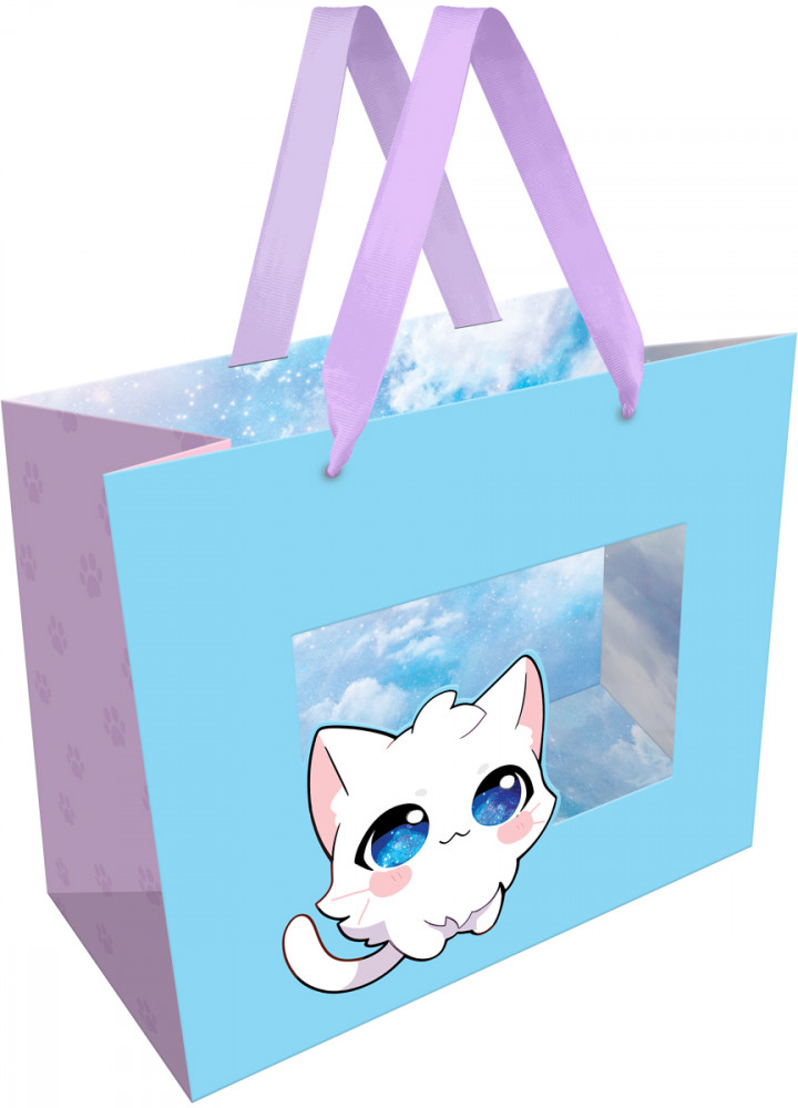 Пакет подарочный «Sky kitten» | Meshu