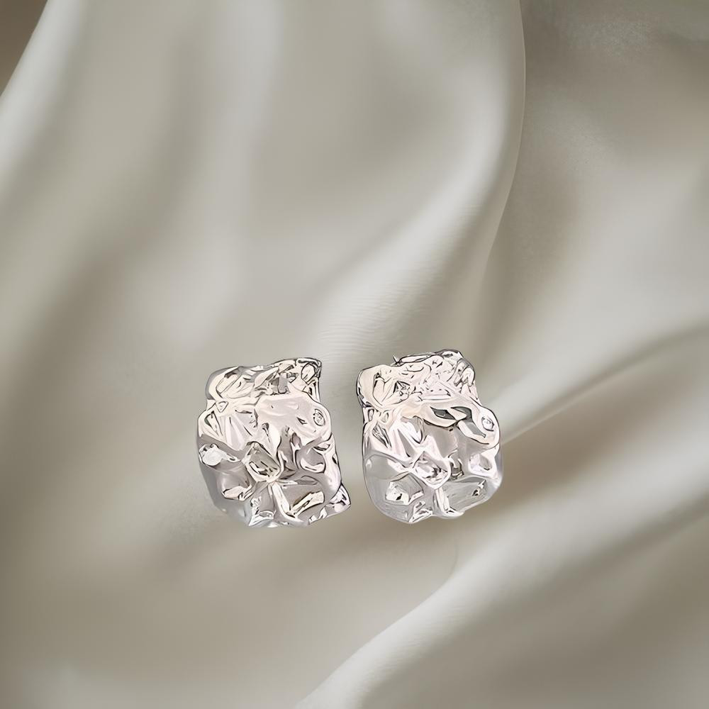 Фактурные серьги