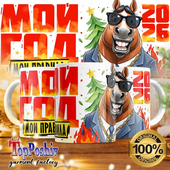 Кружка с принтом «Мой год, мои правила 2026»