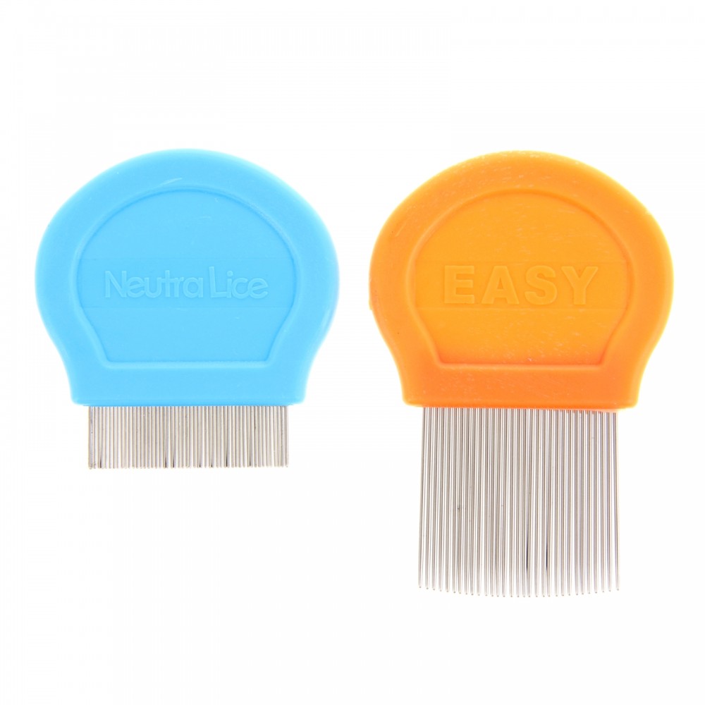 Расческа-гребешок, (набор 2 шт), с короткими и длинными зубьями, 9 Х 6,5 см