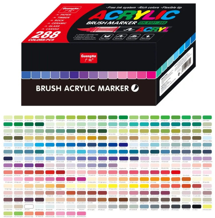 Набор акриловых маркеров | GuangNa