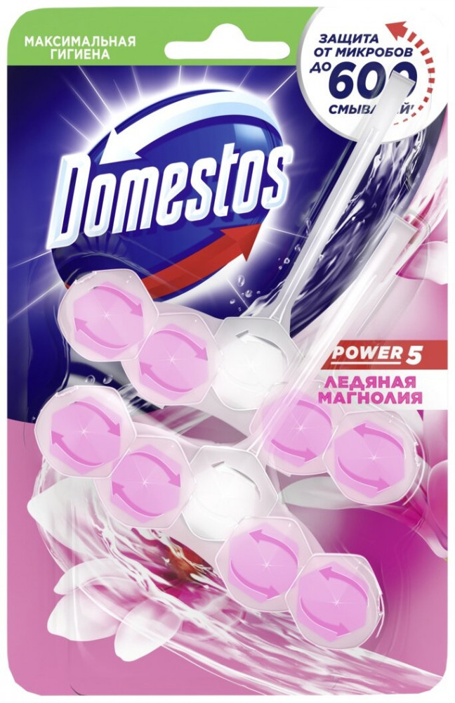 Набор туалетных блоков для унитаза «Ледяная магнолия» | Domestos