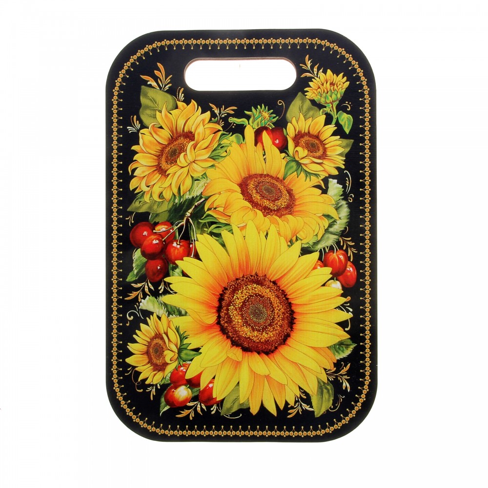 Доска разделочная прямоугольная «Подсолнух» | Сувенирный дом «Панда»