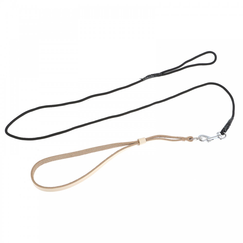 Ринговка кожаная с отстегивающимся поводком (0,8 см), цвет в ассортименте