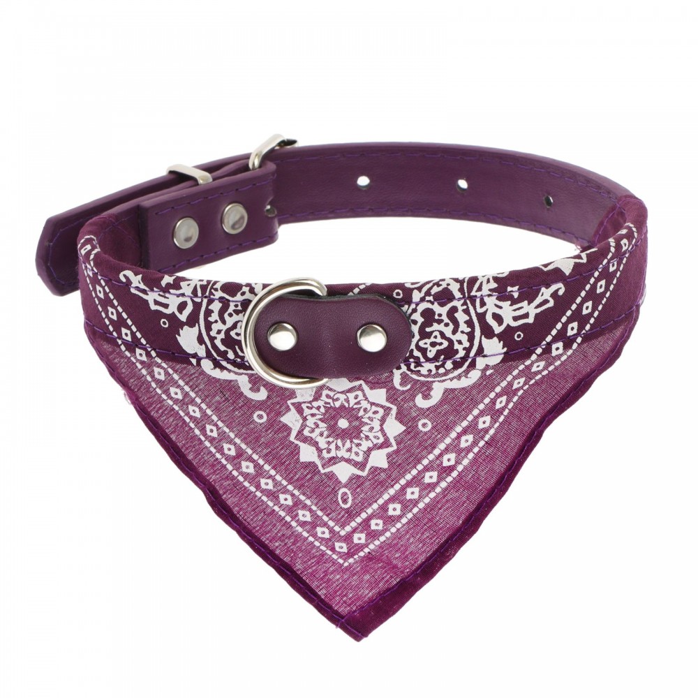 Ошейник с косынкой (42 х 2 см), фиолетовый