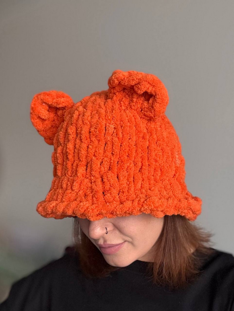 Панама женская плюшевая