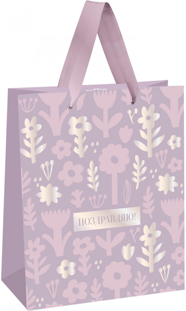 Пакет подарочный «Delicate flowers» | Meshu
