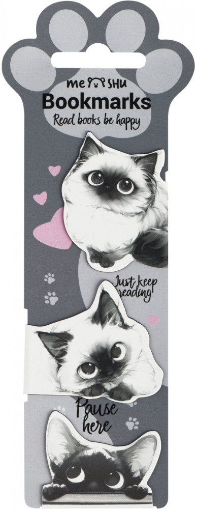 Набор закладок для книг магнитных «Cats» | Furrr | Meshu