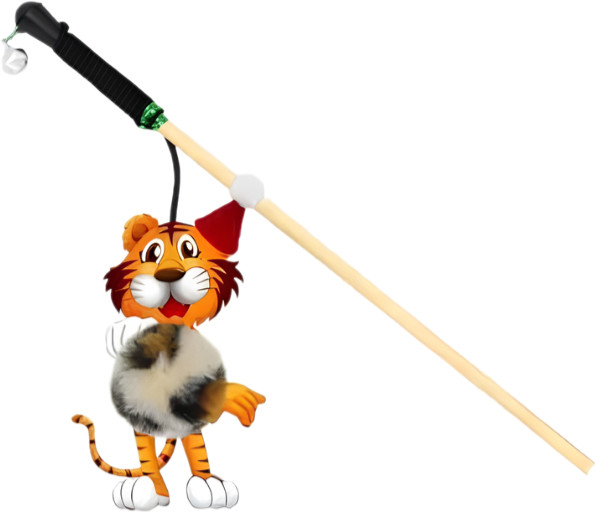 Игрушка-дразнилка для кошек «Тигренок Тигги» | GoSi