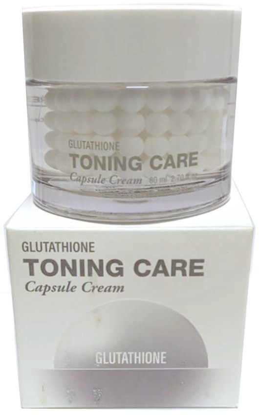 Крем для лица капсульный осветляющий с глутатионом «Glutatione Toning Care Capsule Cream» | Dr. Cellio