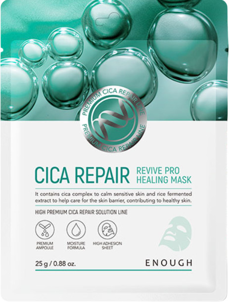 Маска на тканевой основе успокаивающая с центеллой «Cica Repair Revive Pro Healing Mask» | Enough