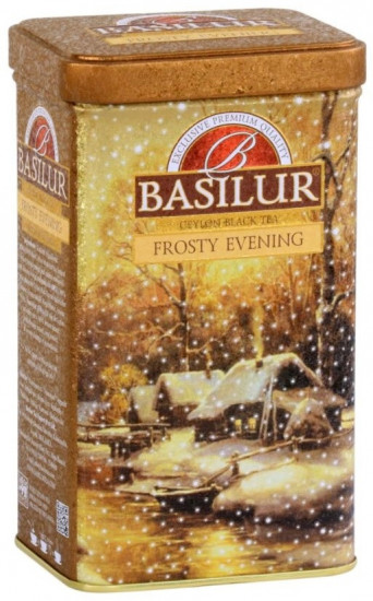 Чай Basilur Морозный вечер черный листовой в банке 85 г