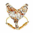 Шлейка «Винтаж» (обхват шеи 23-32 см, обхват груди 36-49 см), оранжевая