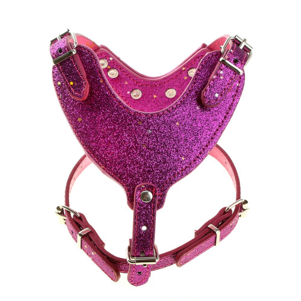 Шлейка «Рантье» (обхват шеи 28-40 см, обхват груди 44-63 см), сиреневый | Пижон