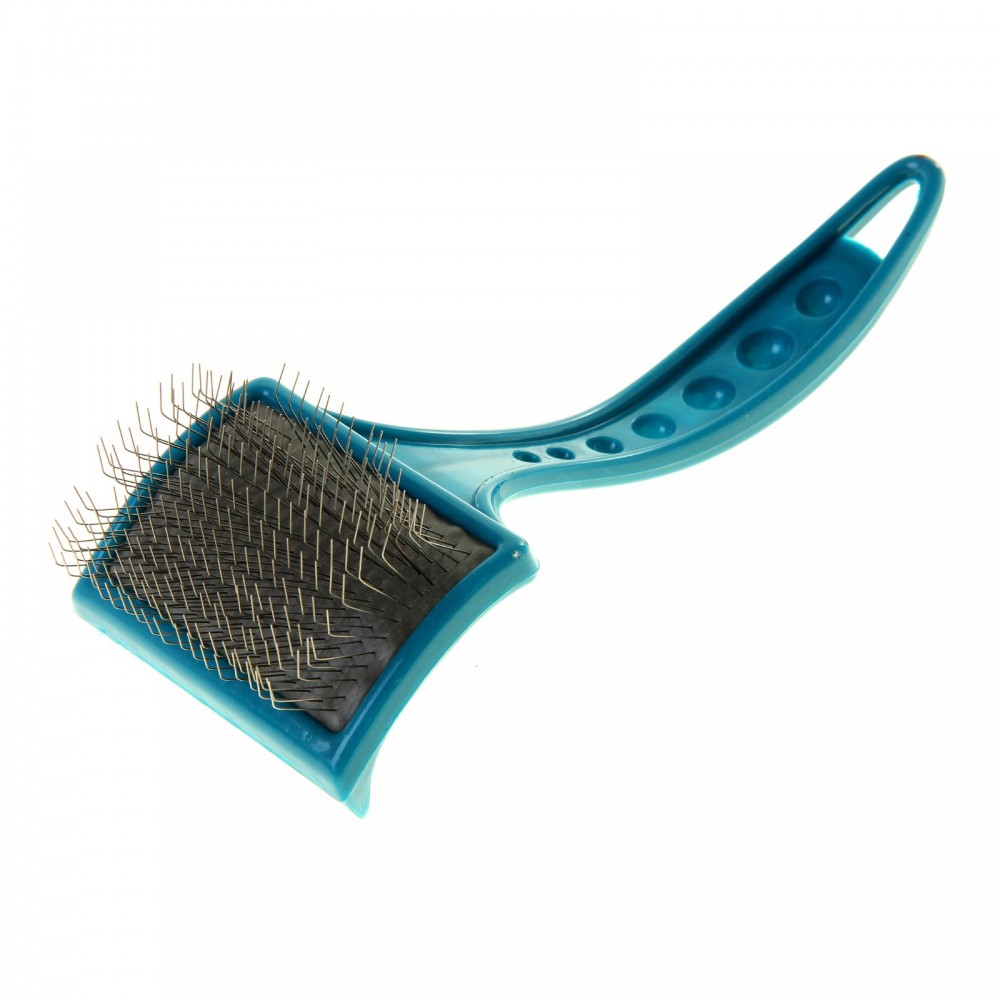 Щетка-пуходерка для длинношерстных животных, без капель (основание 6,2 х 4,2 см)