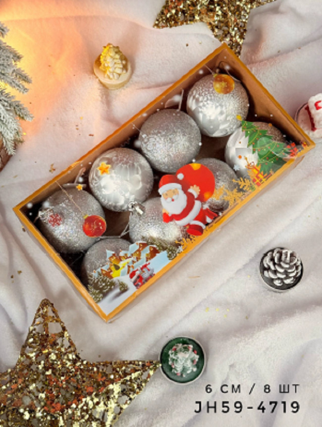 Набор шаров новогодних