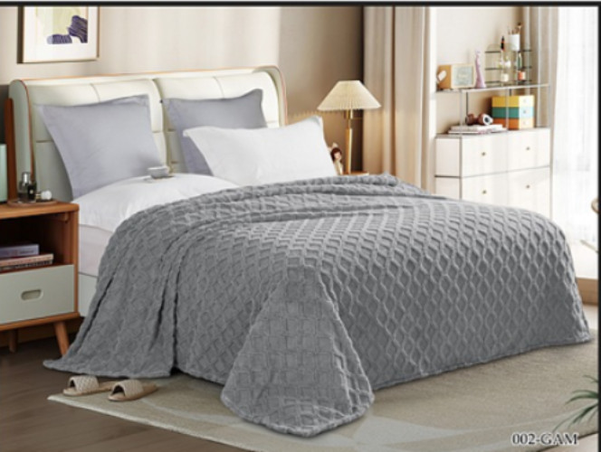 Плед «Серые ромбы» | Традиция