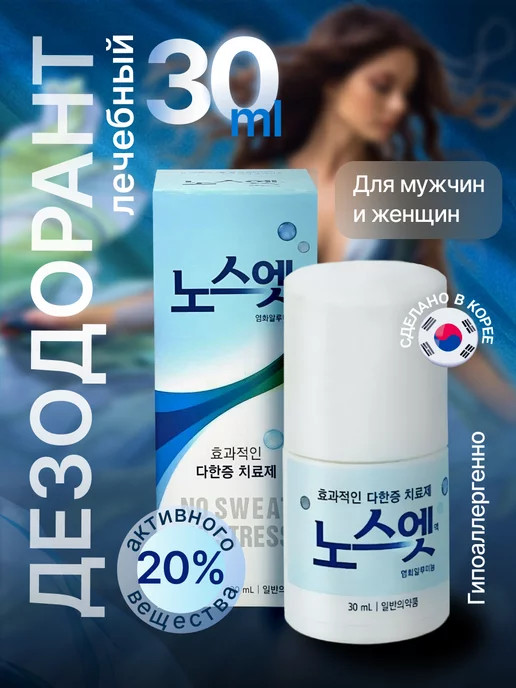 Лечебный антиперспирант от излишней потливости | No Sweat No Stress