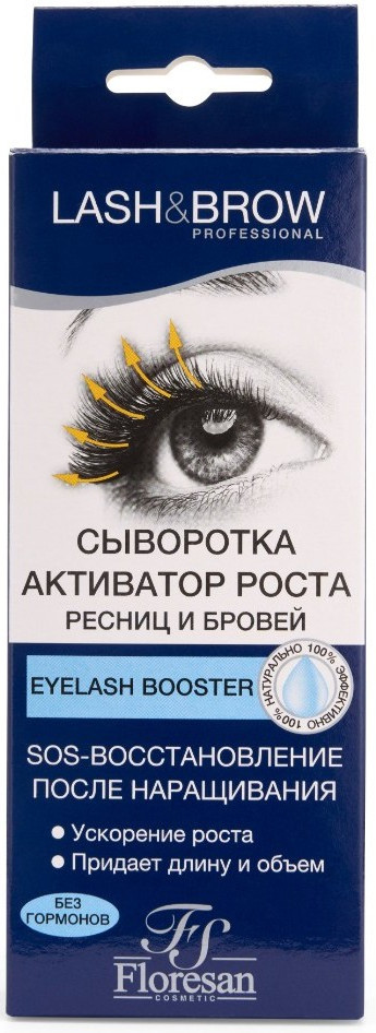 Масло активатор роста ресниц и бровей «SOS восстановление после наращивания» | Lash&Brow | Floresan