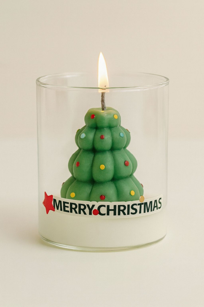 Ароматическая декоративная свеча «Ёлка»
