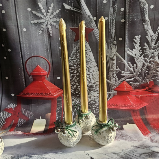 Набор декоративных свечей «Золотой жемчуг»