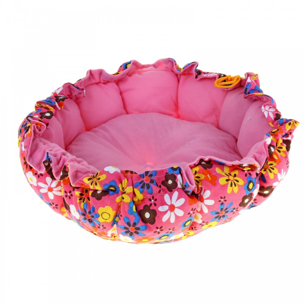 Лежанка на затяжке «Гнездо» двустороннее (55 х 8 см), розовое | Пижон