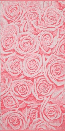 Полотенце махровое пестротканое «Pink Roses» (Cleanelly, 50х90)