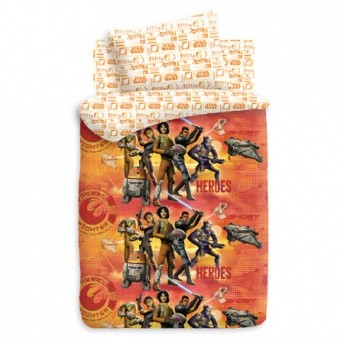 Комплект постельного белья «Повстанцы» (арт. 8702, 1,5-спальный, бязь, 1 наволочка 70х70) | Star Wars