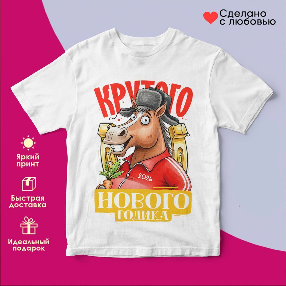 Футболка с принтом «Крутого Нового года» | TopPoshiv