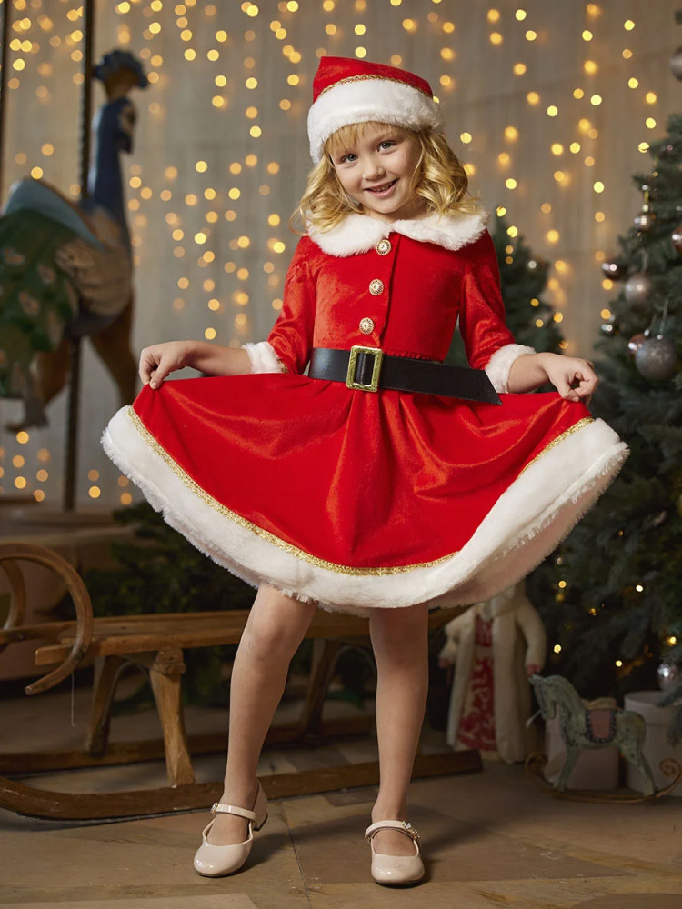 Карнавальный костюм «Мисс Санта» | Пуговка