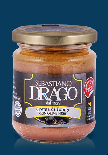 Крем из тунца с черными оливками