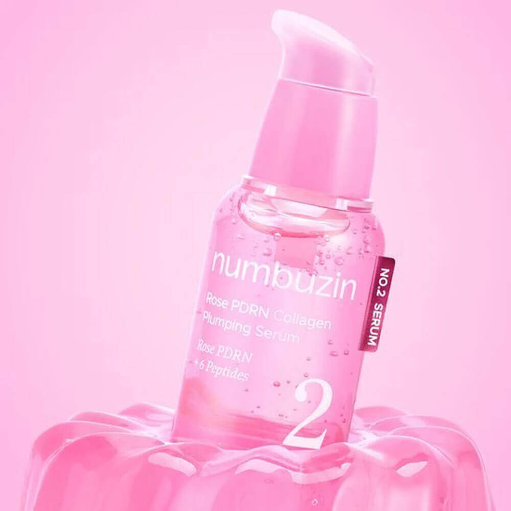 Сыворотка для лицв с ПДРН и пептидами «No.2 Rose PDRN Collagen Plumping Serum» | Numbuzin