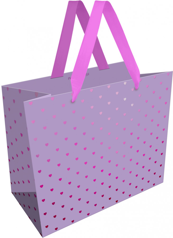 Пакет подарочный «Hearts pattern» | Meshu