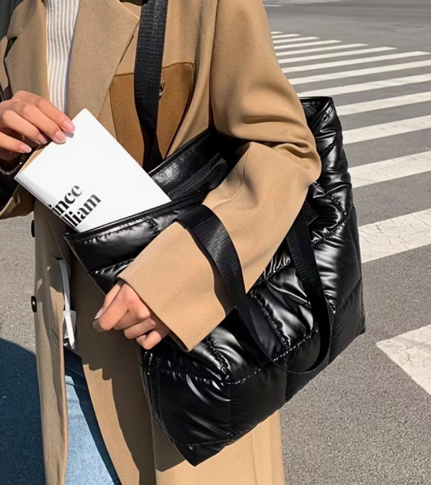 Сумка-шоппер стеганая женская