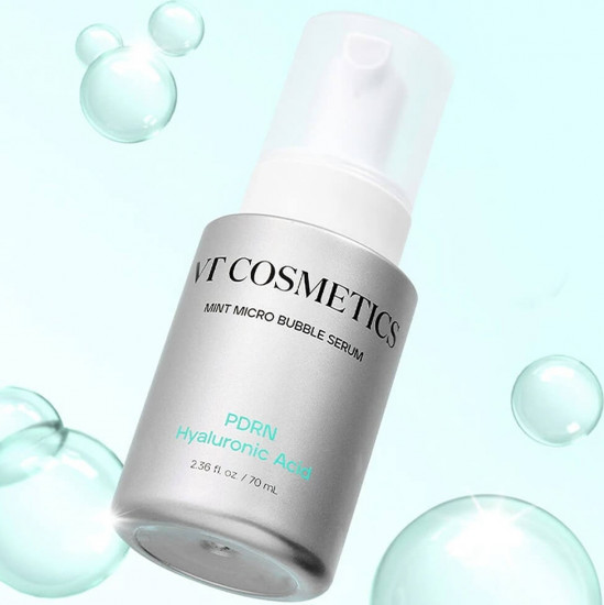 Пузырьковая сыворотка для лица с ПДРН «PDRN Hyaluronic Acid Mint Micro Bubble Serum»