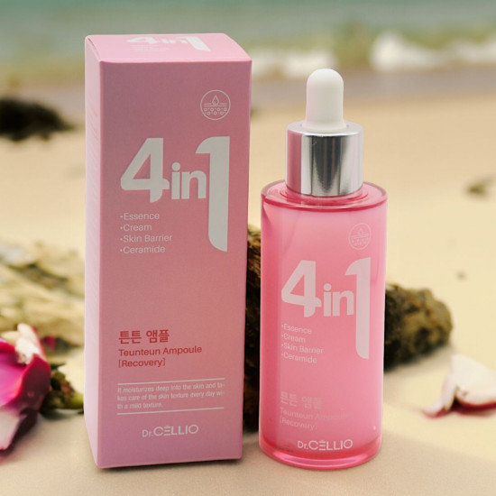 Укрепляющая сыворотка для лица с керамидами «4 In 1 Teunteun Ampoule (Recovery)»