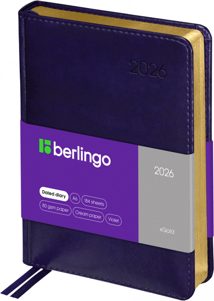 Ежедневник датированный на 2026 год | xGold | Berlingo