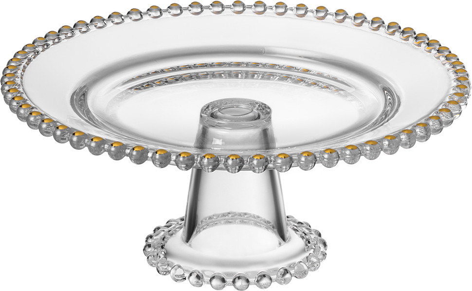 Блюдо сервировочное на ножке «Golden Charm» | Pearl | Lefard