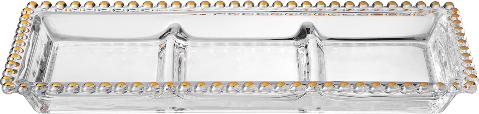 Блюдо сервировочное «Golden Charm» | Pearl | Lefard