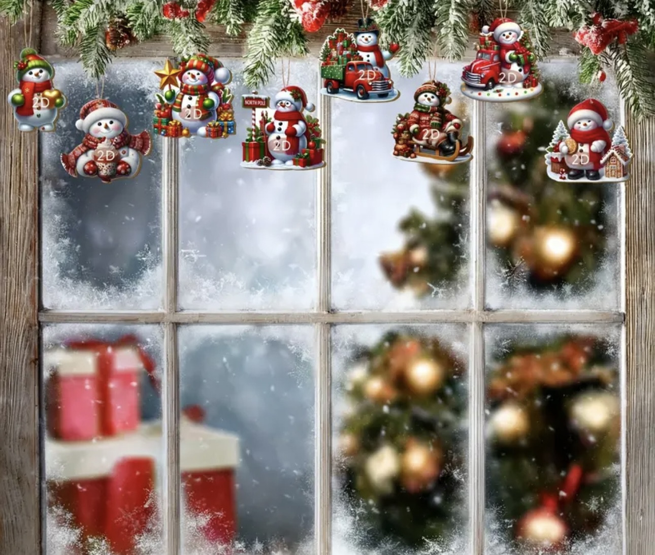 Набор елочных украшений «Снеговички»