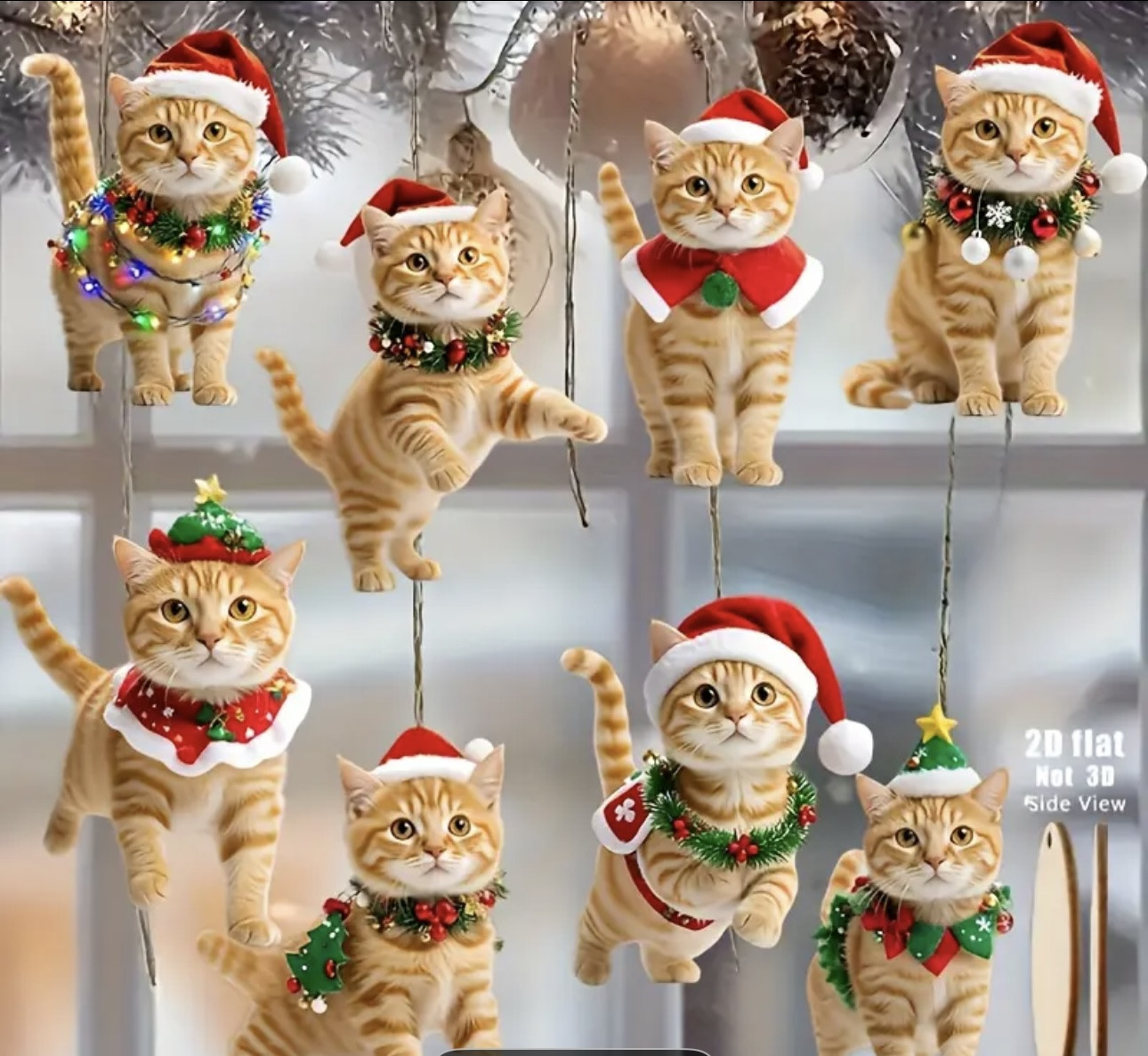 Набор елочных игрушек «Котики»