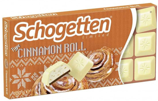 Шоколад белый со вкусом булочки с корицей «Cinnamon Roll»