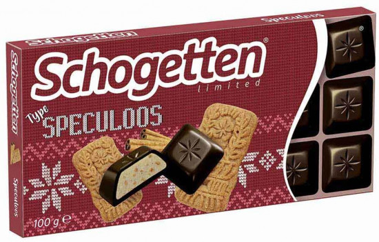 Шоколад темный с кусочками печенья «Speculoos»