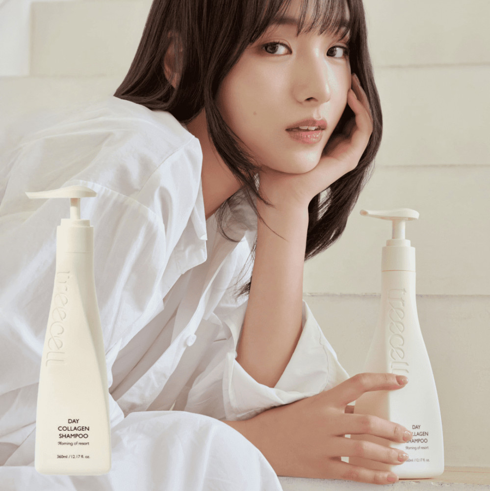 Шампунь для придания объема и плотности волосам «Day Collagen Shampoo Morning Of Resort» | Treecell