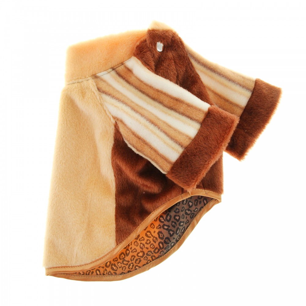 Шубка для собак, утепленная, (№2 - длина по спине 28 см), цвет в ассортименте