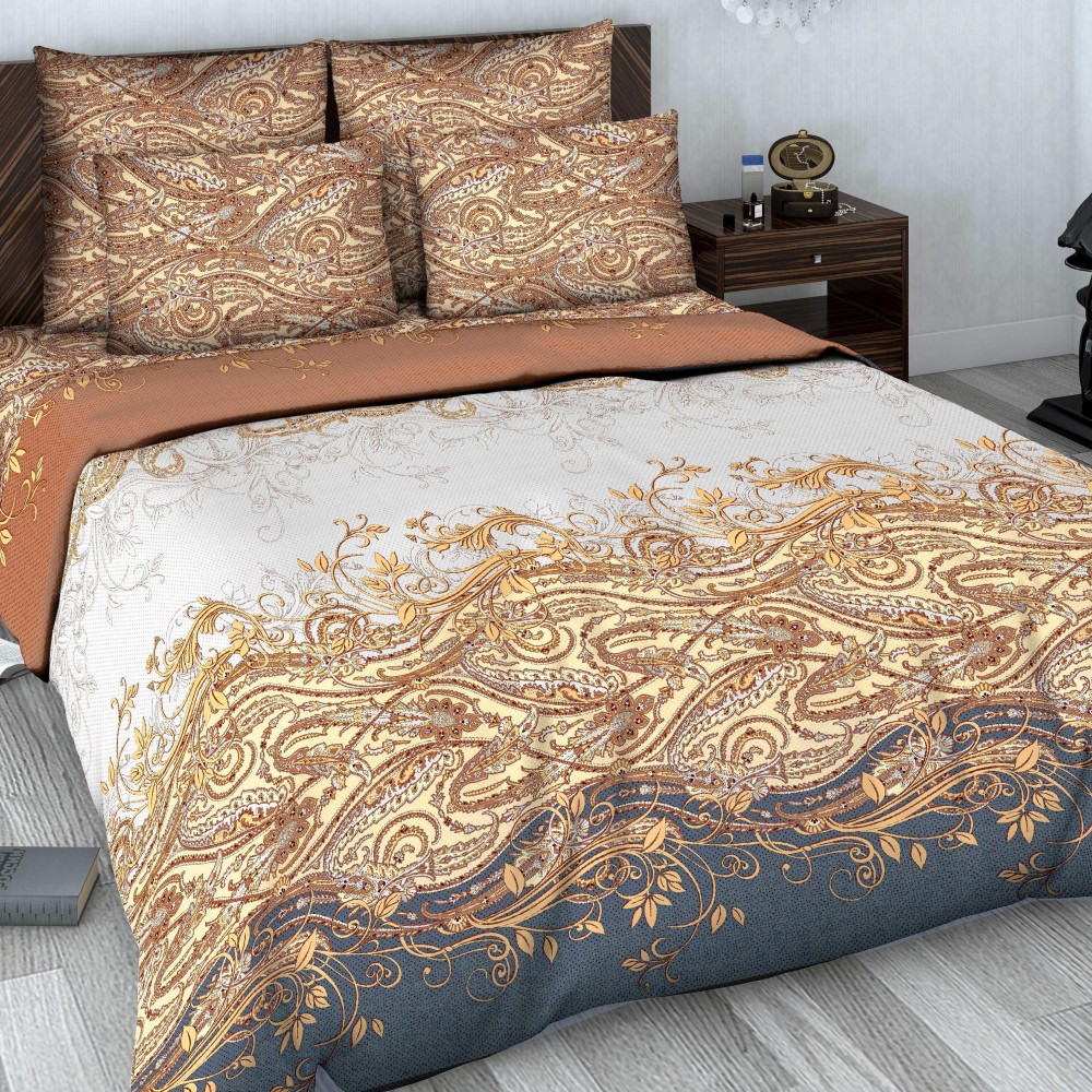 Комплект постельного белья «Романс» (арт. 603, 2-спальный, сатин, 2 наволочки 70х70, 2 наволочки 50х50) | Люкс | ТДЛ Текстиль