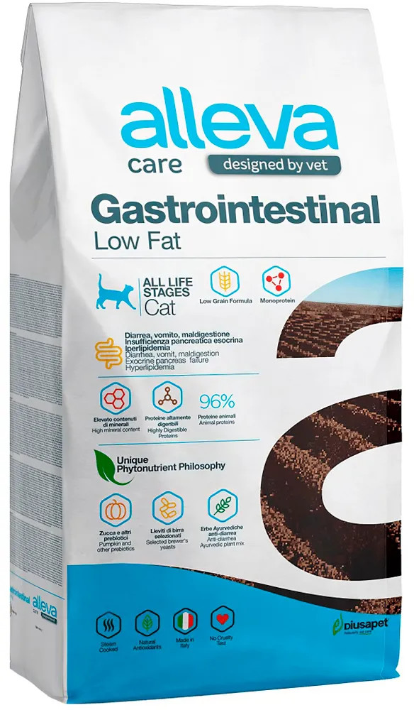 Корм для кошек «Gastrointestinal Low Fat» | Care | Alleva